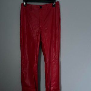 Red Leather Pants